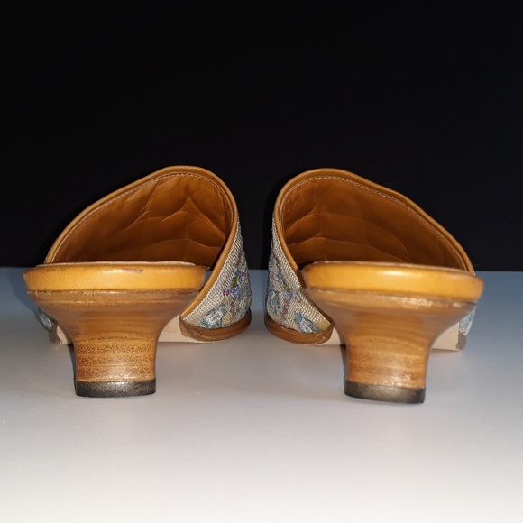 Eric Javits Italian leather embroidered sandals 7M - Picture 4 of 8